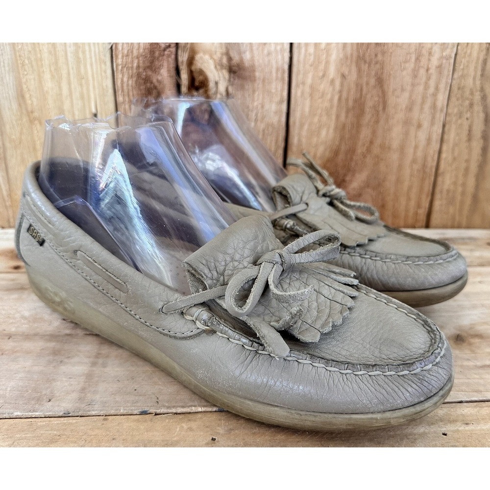 SAS Tripad Kiltie Comfort Shoes Women's US 8.5 Walking Senior Tan